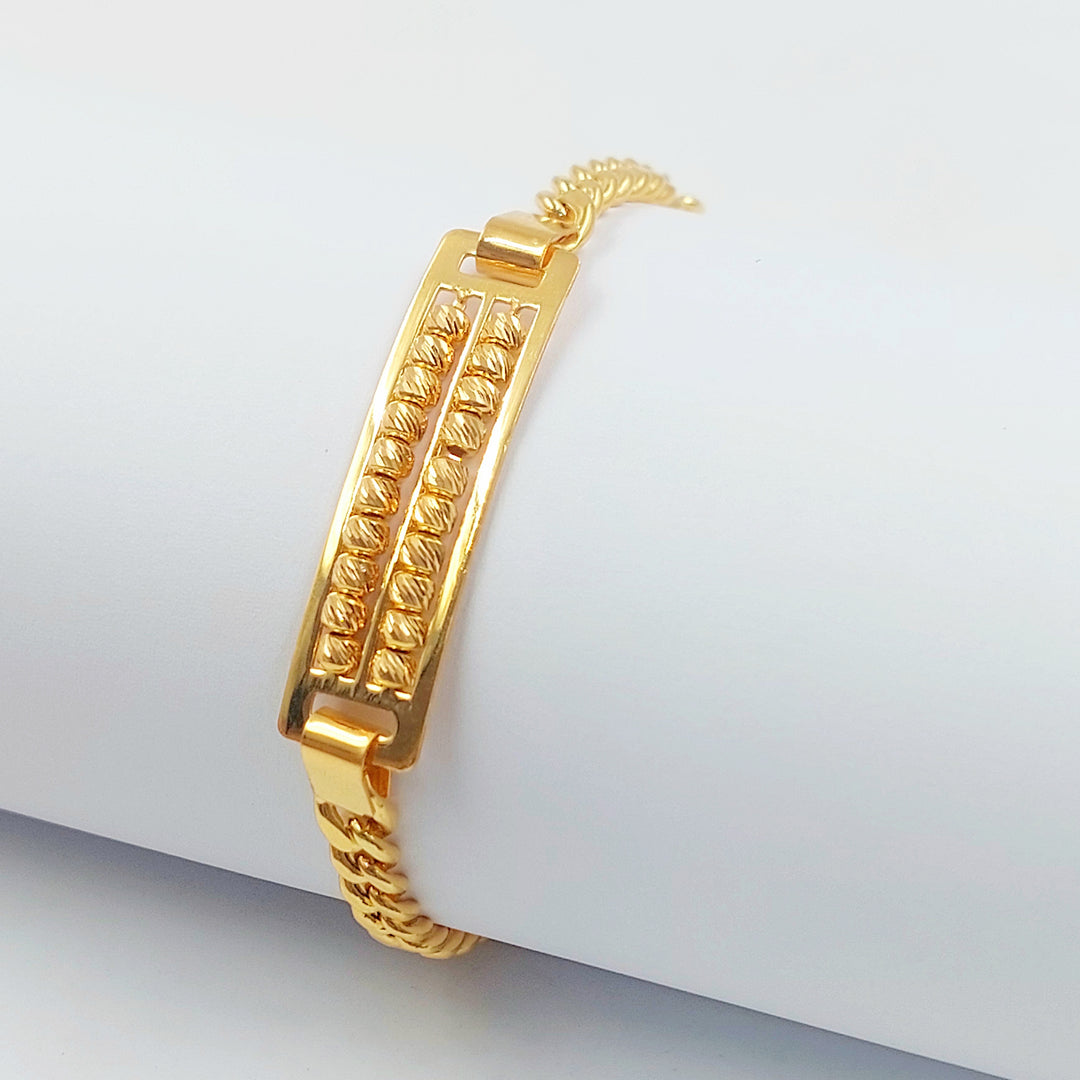 21K اسوارة بلاك طابات-مجوهرات الشيخ سعيد-Saeed Jewelry 