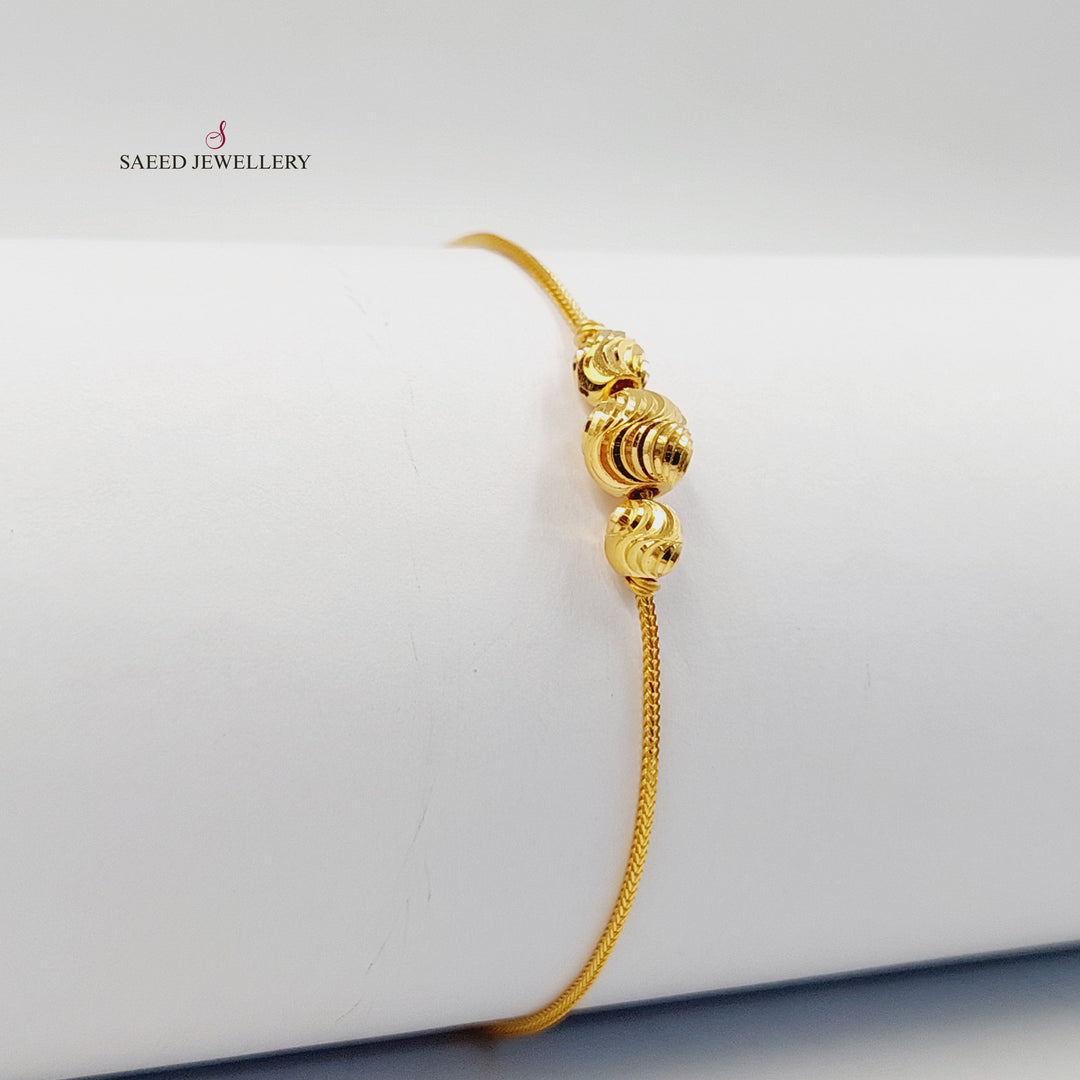 21K اسوارة طابات-مجوهرات الشيخ سعيد-Saeed Jewelry 