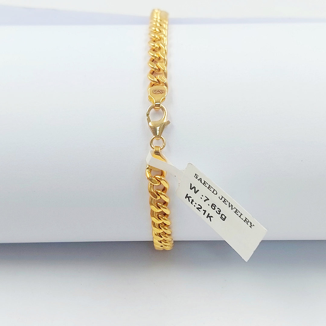 21K اسوارة بلاك طابات-مجوهرات الشيخ سعيد-Saeed Jewelry 