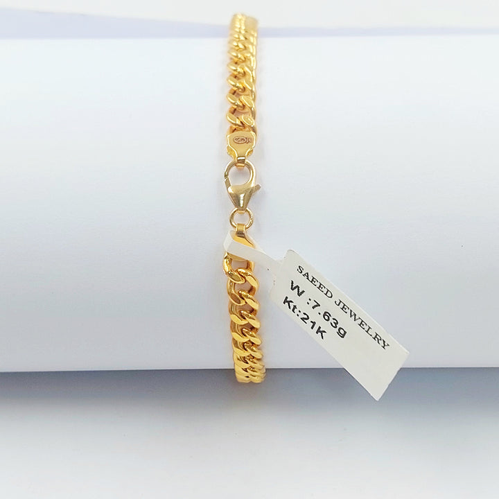 21K اسوارة بلاك طابات-مجوهرات الشيخ سعيد-Saeed Jewelry 