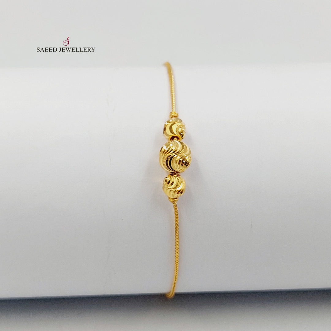 21K اسوارة طابات-مجوهرات الشيخ سعيد-Saeed Jewelry 