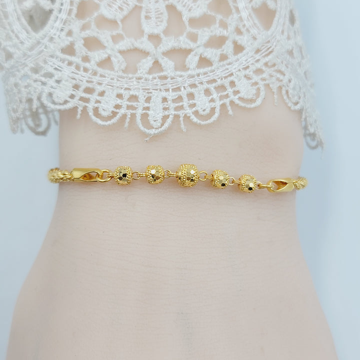 21K اسوارة مسبحة-مجوهرات الشيخ سعيد-Saeed Jewelry 