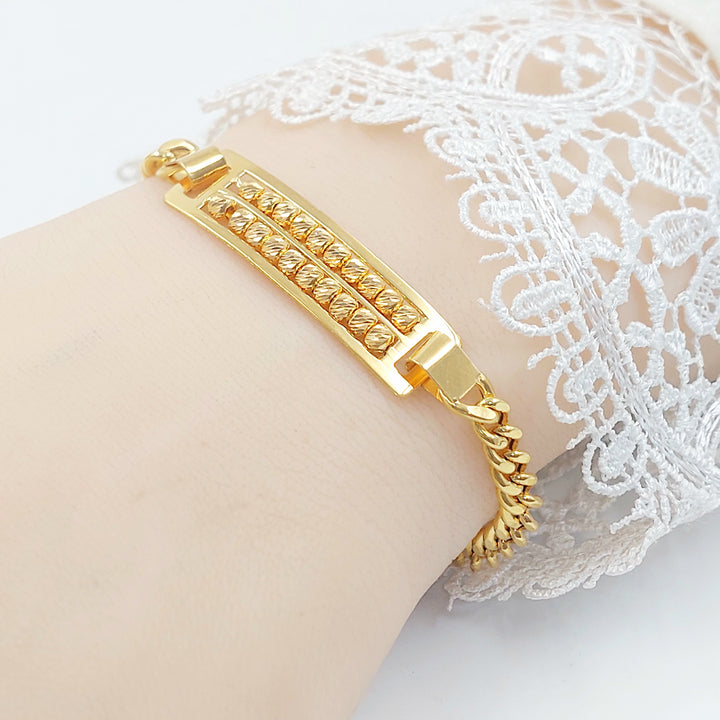 21K اسوارة بلاك طابات-مجوهرات الشيخ سعيد-Saeed Jewelry 