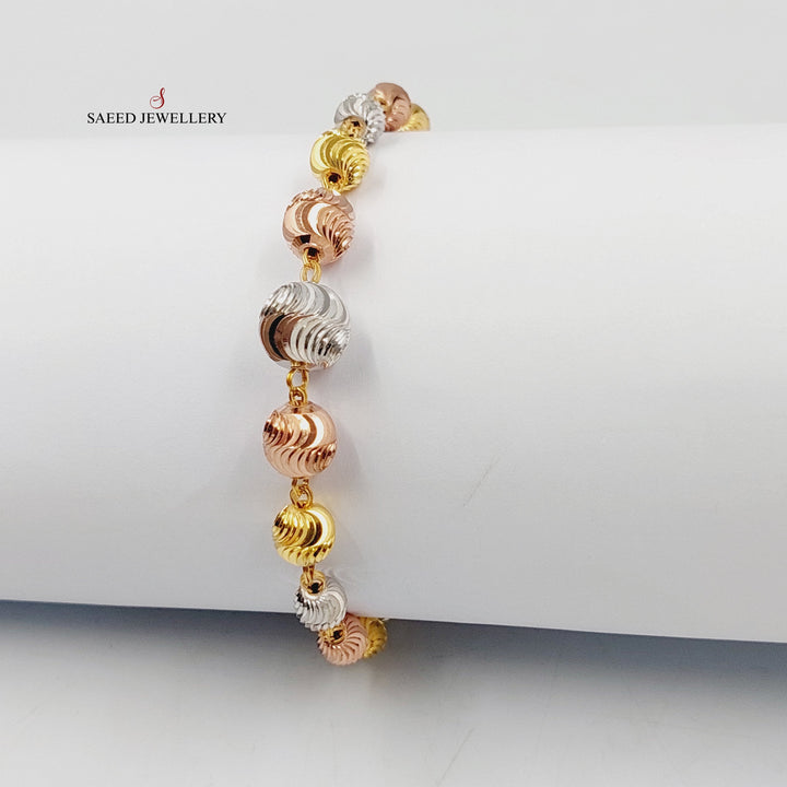 21K اسوارة طابات-مجوهرات الشيخ سعيد-Saeed Jewelry 