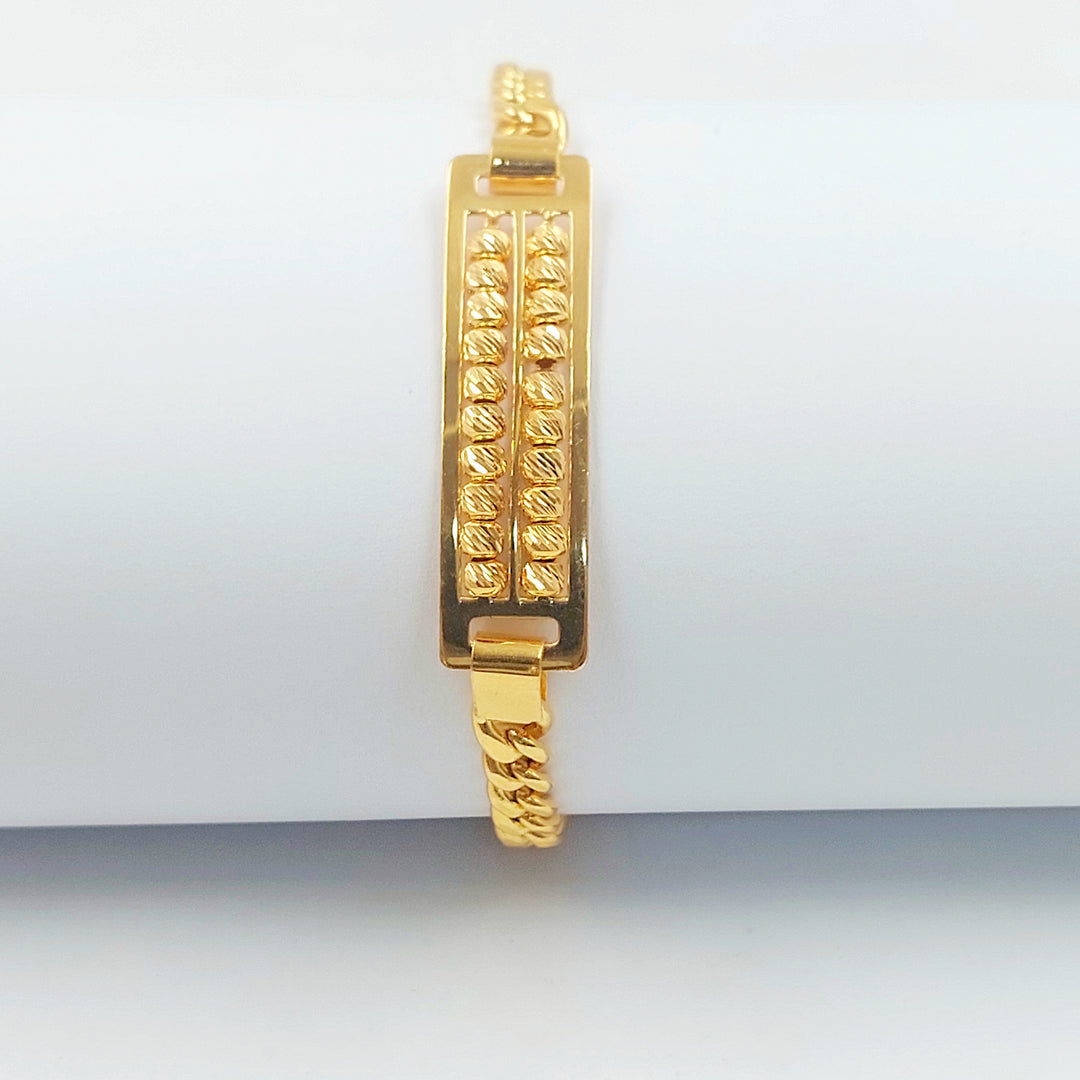 21K اسوارة بلاك طابات-مجوهرات الشيخ سعيد-Saeed Jewelry 