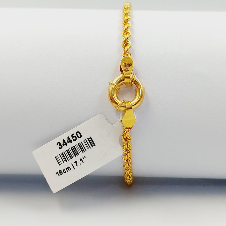 21K اسوارة طابات-مجوهرات الشيخ سعيد-Saeed Jewelry 