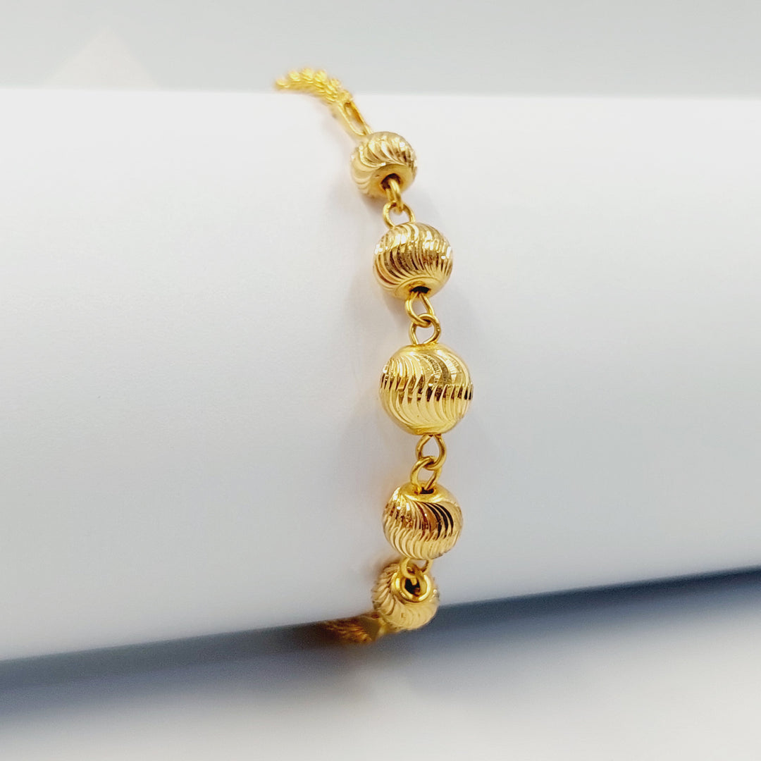 21K اسوارة طابات-مجوهرات الشيخ سعيد-Saeed Jewelry 