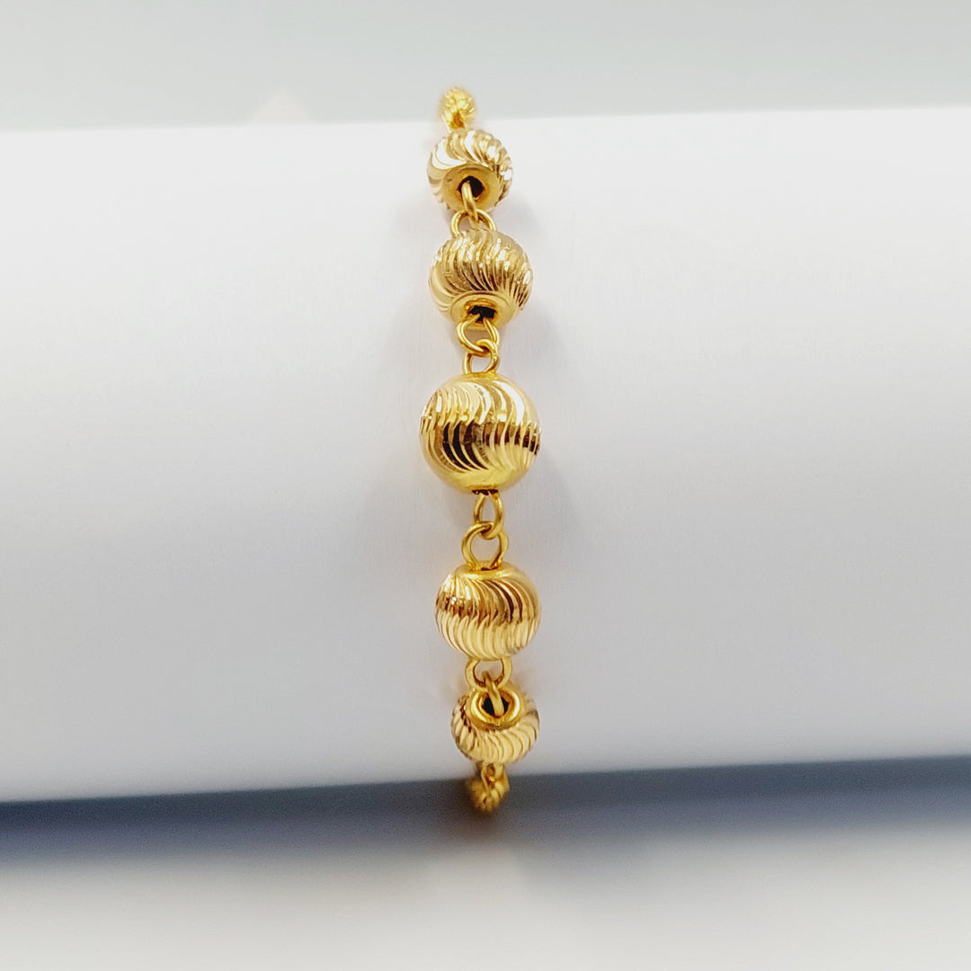 21K اسوارة طابات-مجوهرات الشيخ سعيد-Saeed Jewelry 