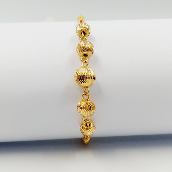 21K اسوارة طابات-مجوهرات الشيخ سعيد-Saeed Jewelry 