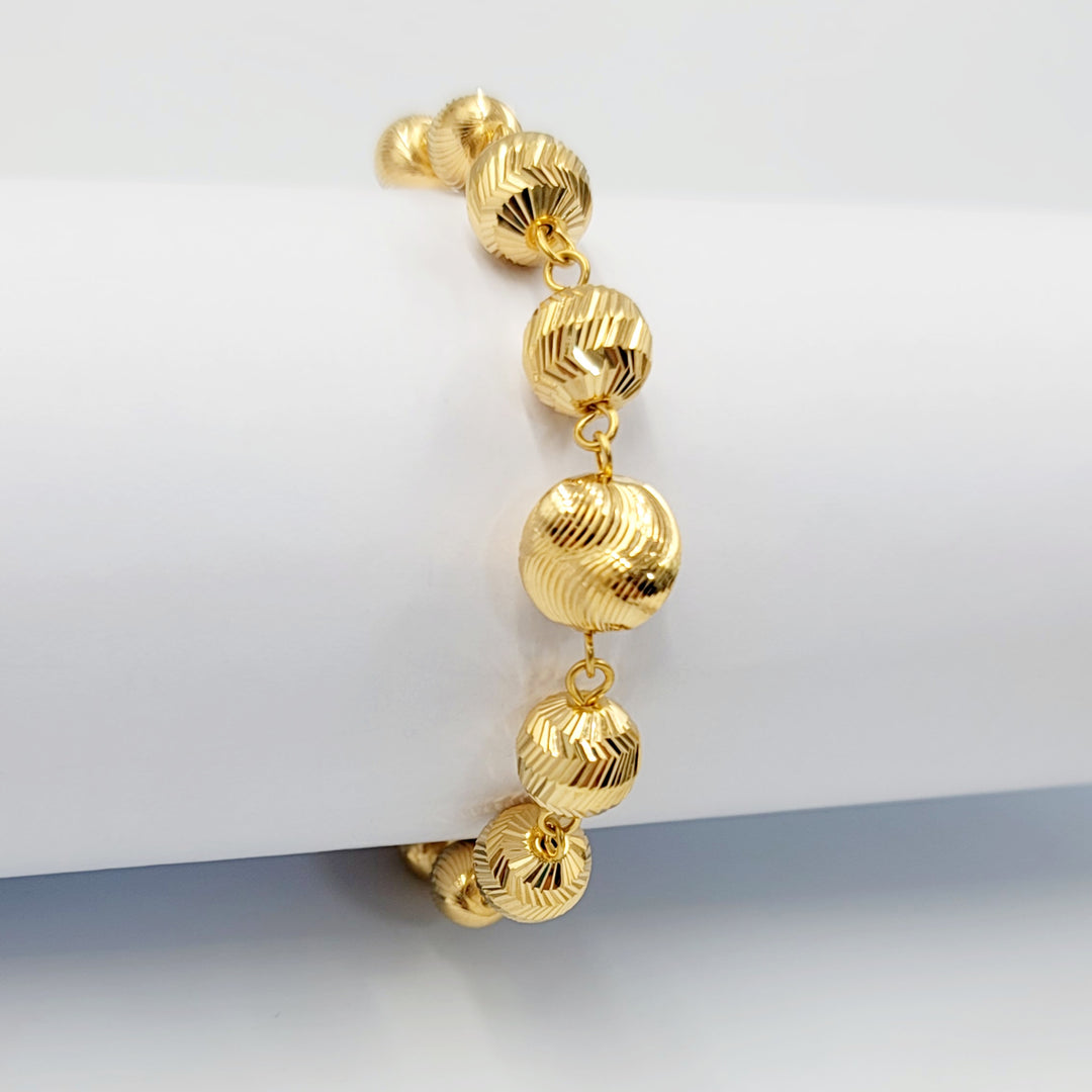 21K اسوارة مسبحة-مجوهرات الشيخ سعيد-Saeed Jewelry 