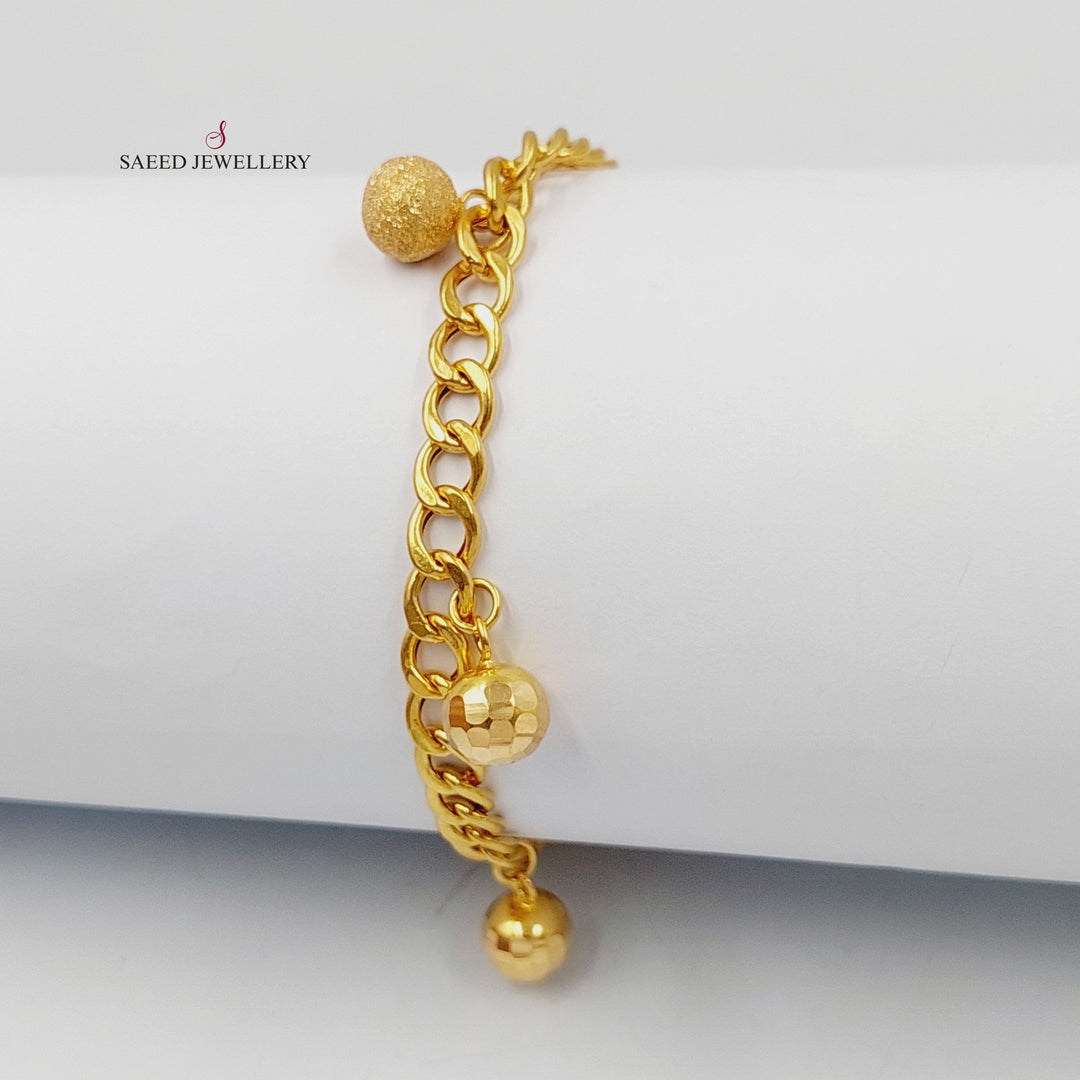 21K اسوارة دنانديش طابات-مجوهرات الشيخ سعيد-Saeed Jewelry 