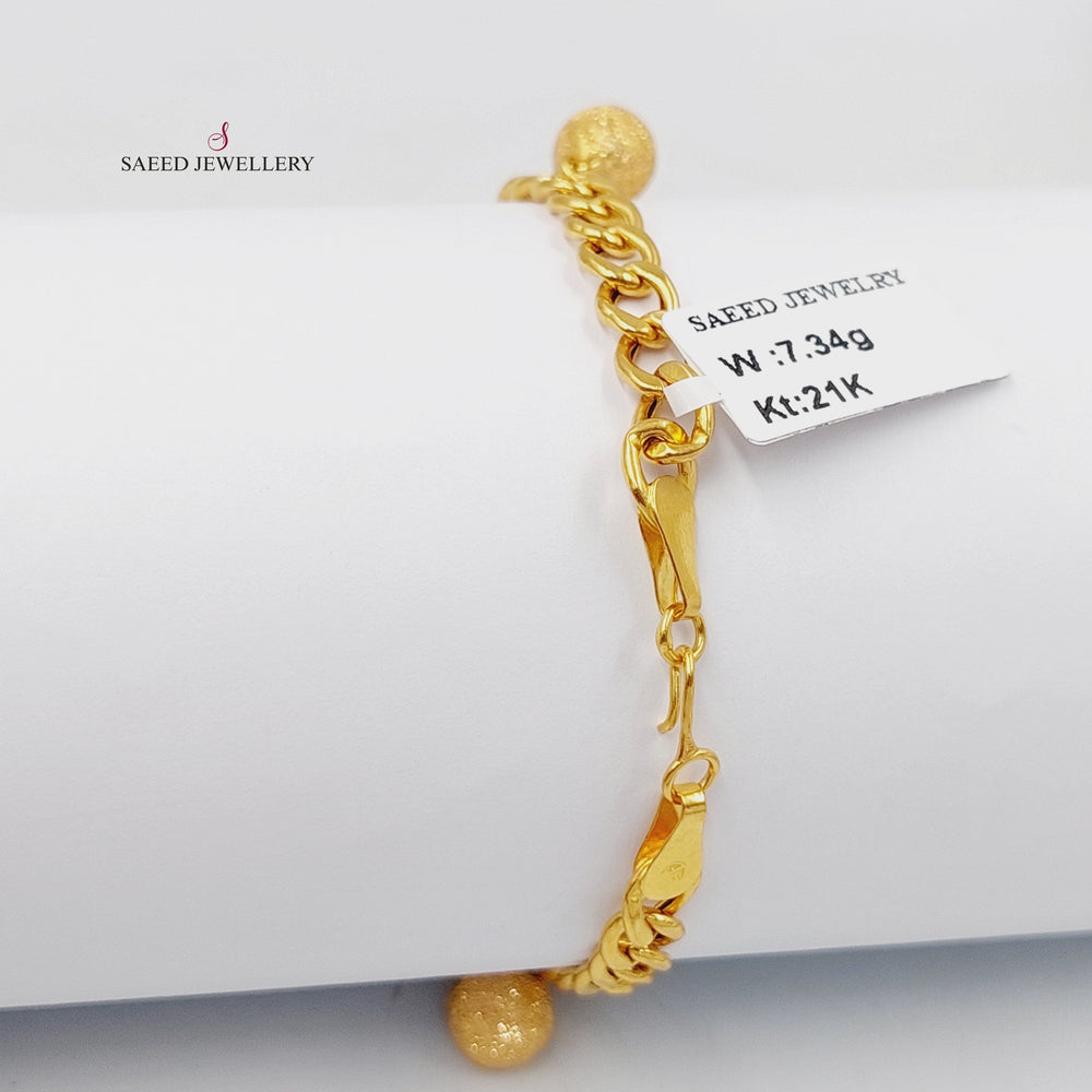 21K اسوارة دنانديش طابات-مجوهرات الشيخ سعيد-Saeed Jewelry 