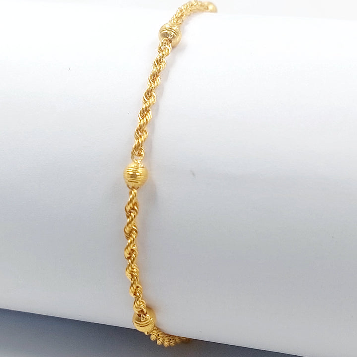 21K اسوارة جدل طابات-مجوهرات الشيخ سعيد-Saeed Jewelry 