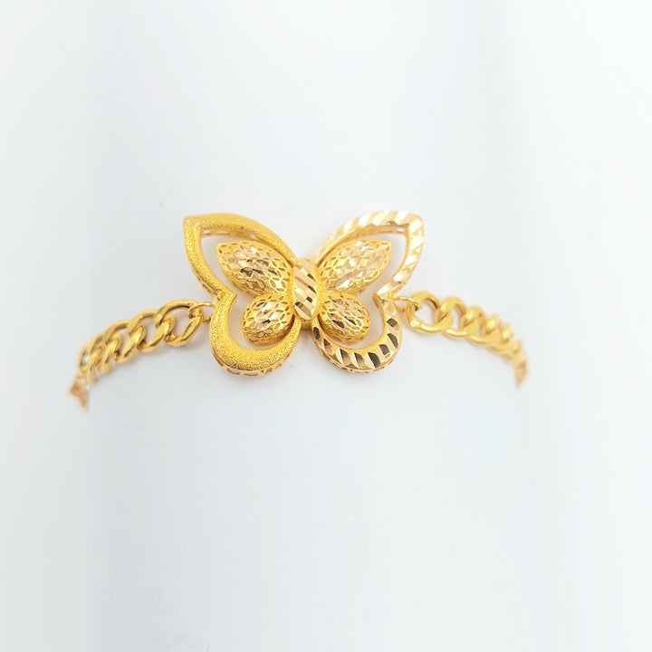 21K اسوارة فراشة-مجوهرات الشيخ سعيد-Saeed Jewelry 