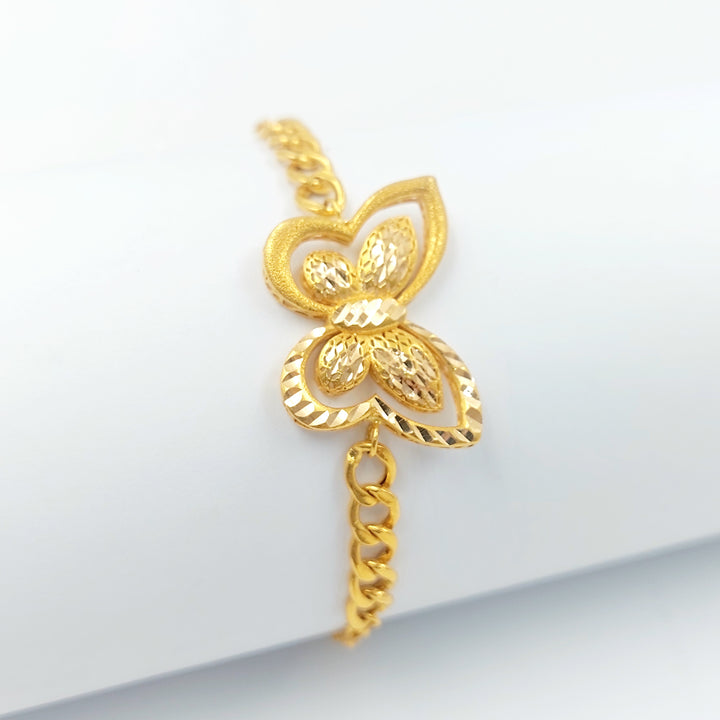 21K اسوارة فراشة-مجوهرات الشيخ سعيد-Saeed Jewelry 