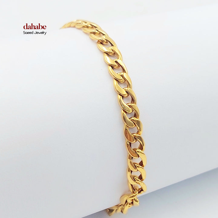 21K اسوارة جنزير-مجوهرات الشيخ سعيد-Saeed Jewelry 