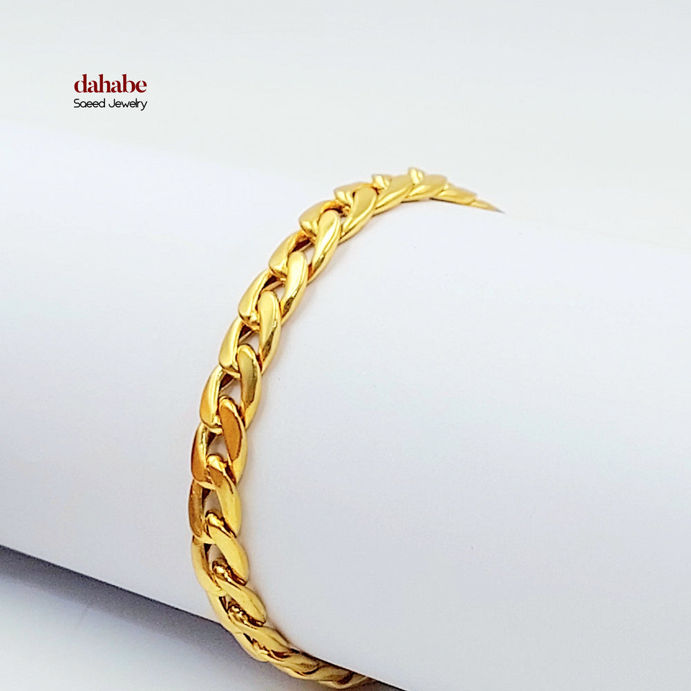 21K اسوارة جنزير-مجوهرات الشيخ سعيد-Saeed Jewelry 