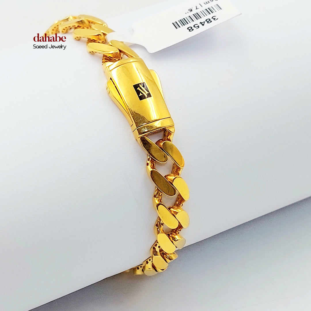 21K اسوارة جنزير-مجوهرات الشيخ سعيد-Saeed Jewelry 
