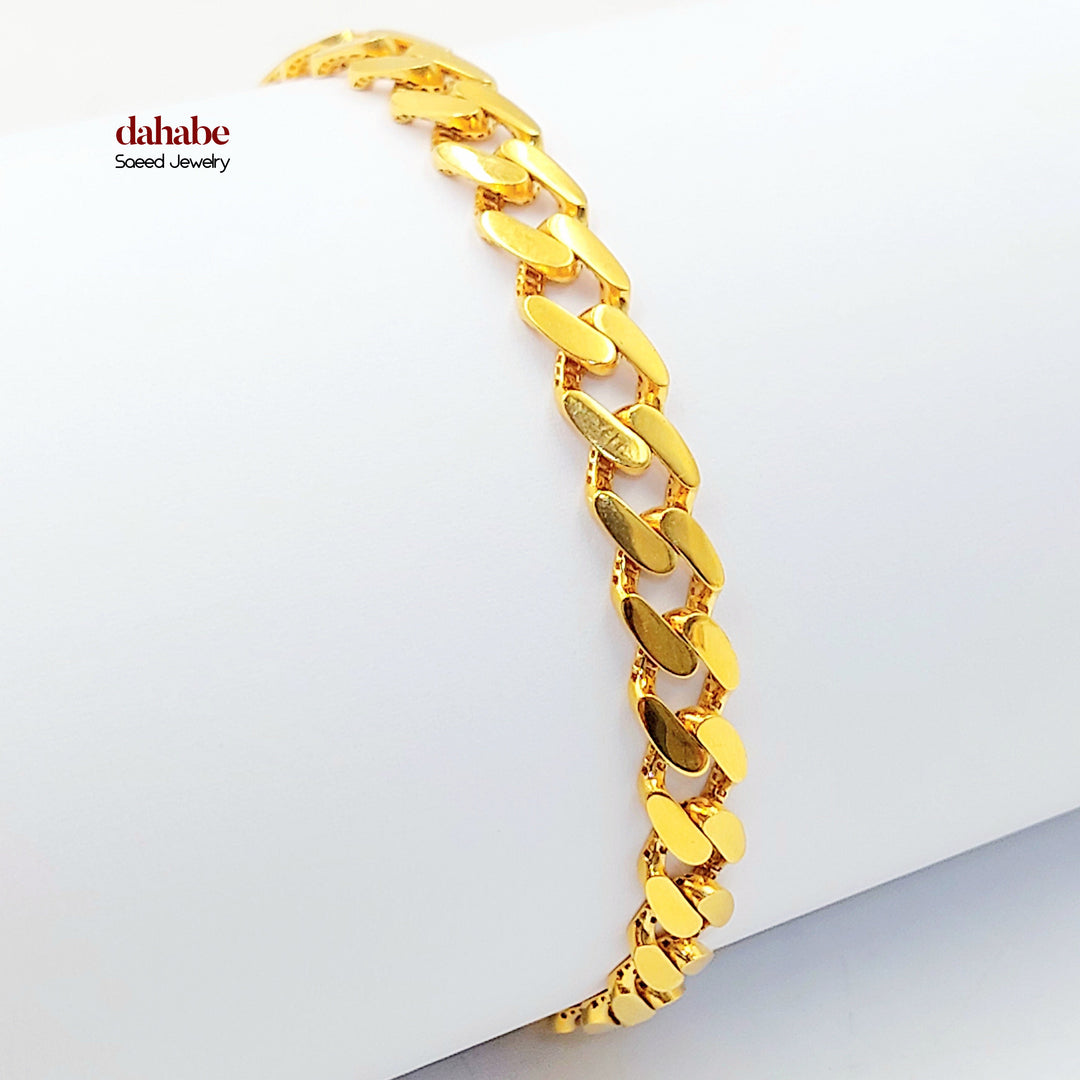 21K اسوارة جنزير-مجوهرات الشيخ سعيد-Saeed Jewelry 