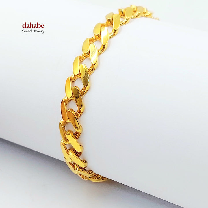 21K اسوارة جنزير-مجوهرات الشيخ سعيد-Saeed Jewelry 