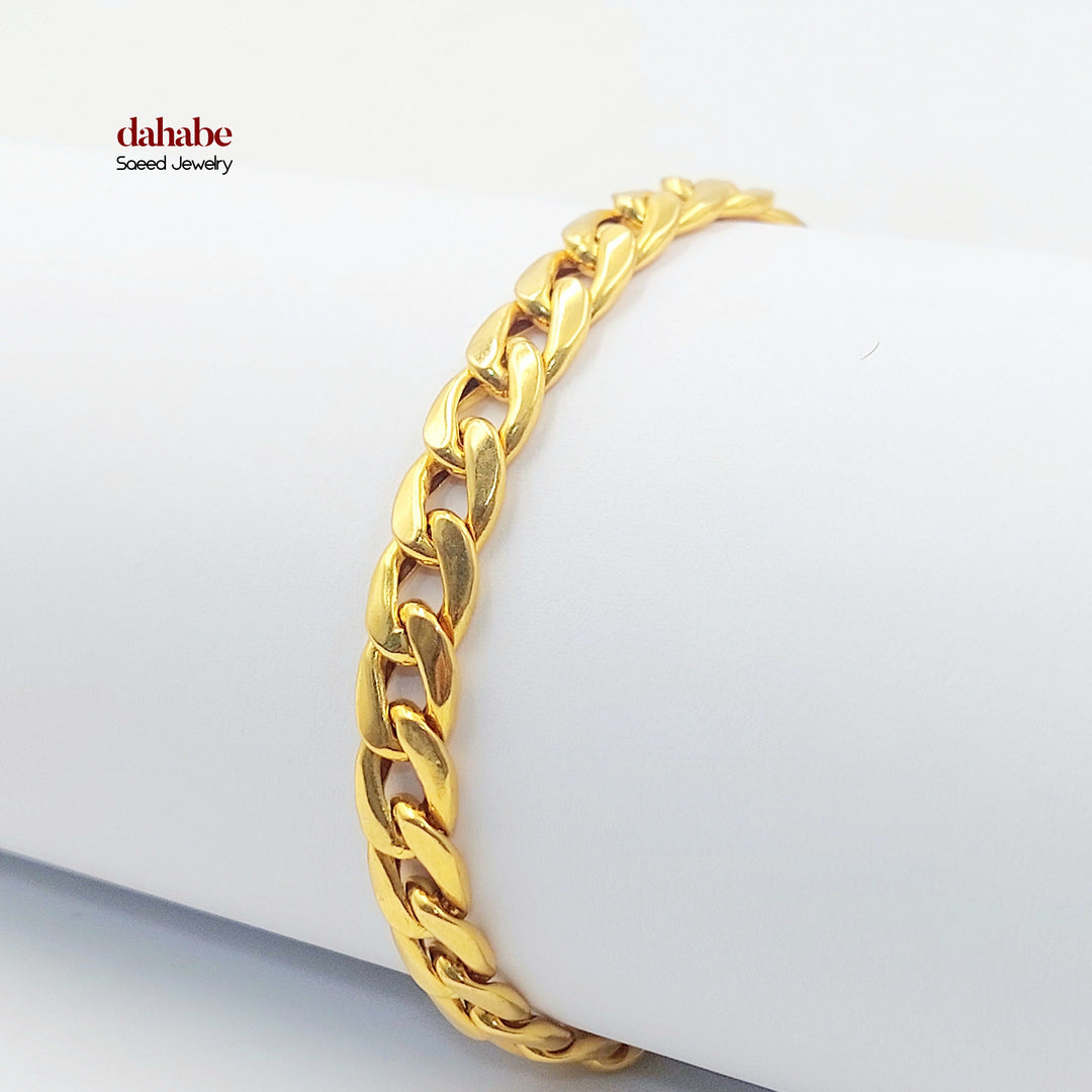 21K اسوارة جنزير-مجوهرات الشيخ سعيد-Saeed Jewelry 
