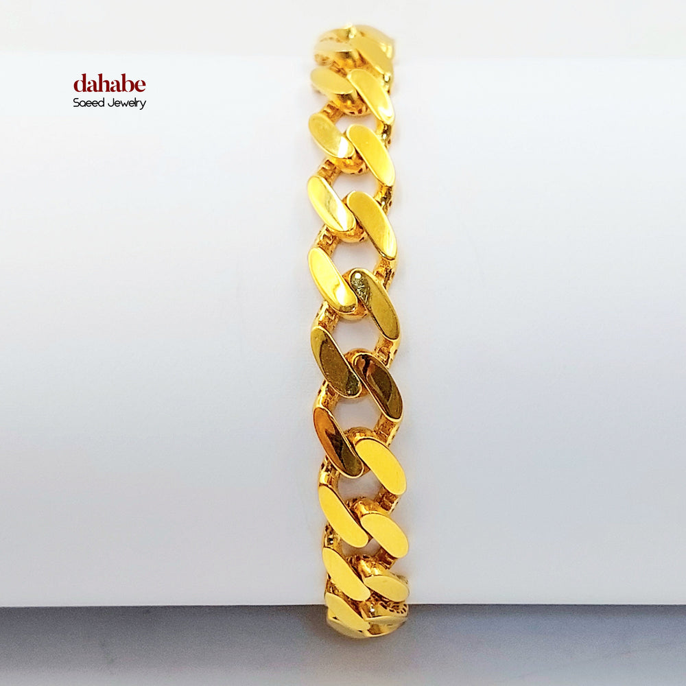 21K اسوارة جنزير-مجوهرات الشيخ سعيد-Saeed Jewelry 