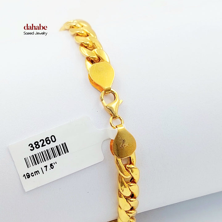 21K اسوارة جنزير-مجوهرات الشيخ سعيد-Saeed Jewelry 