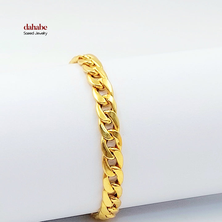 21K اسوارة جنزير-مجوهرات الشيخ سعيد-Saeed Jewelry 