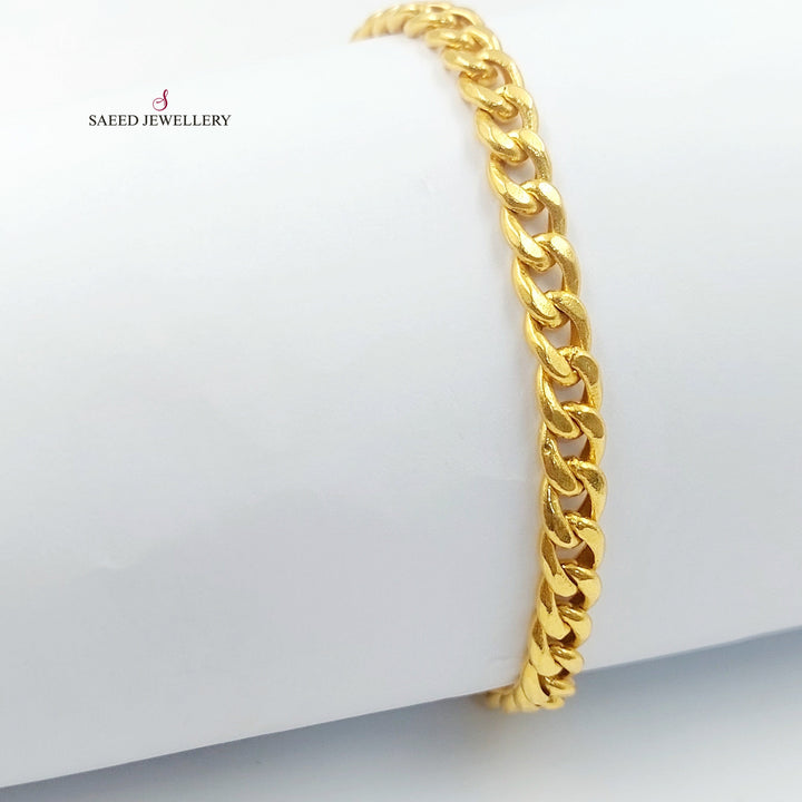 21K اسوارة جنزير-مجوهرات الشيخ سعيد-Saeed Jewelry 