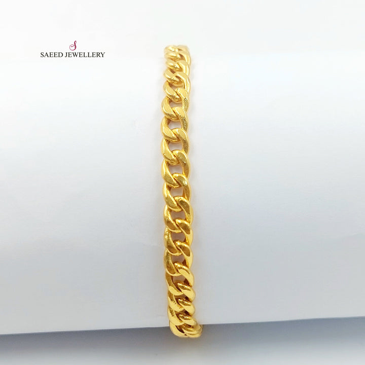 21K اسوارة جنزير-مجوهرات الشيخ سعيد-Saeed Jewelry 