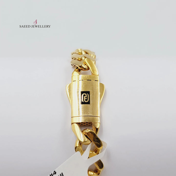 21K اسوارة جنزير-مجوهرات الشيخ سعيد-Saeed Jewelry 