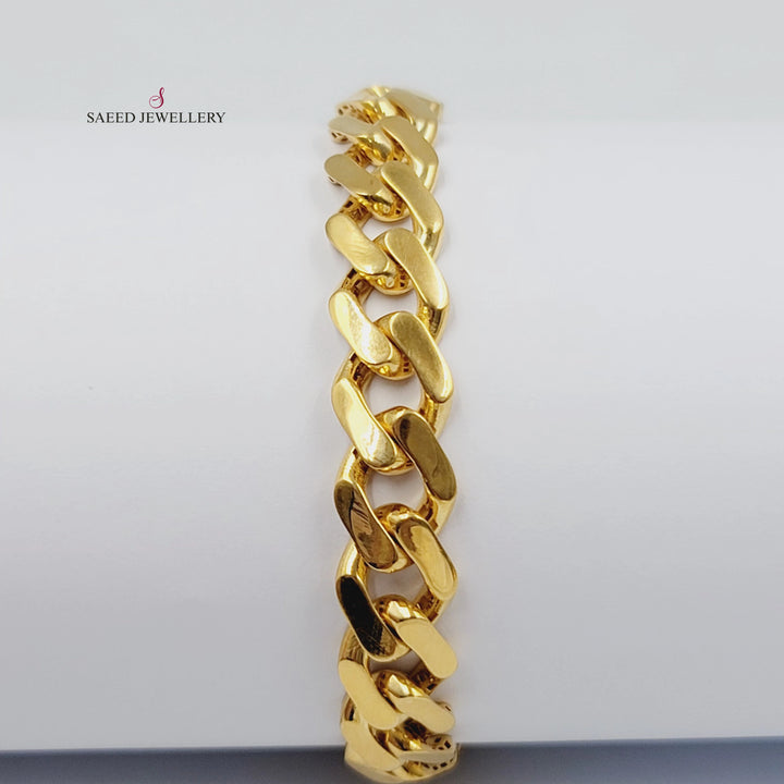 21K اسوارة جنزير-مجوهرات الشيخ سعيد-Saeed Jewelry 