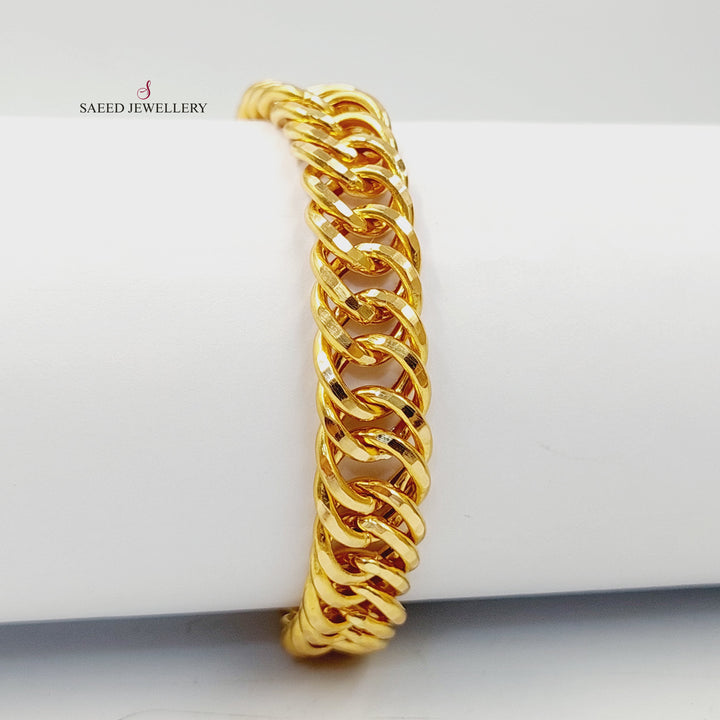 21K اسوارة جنزير-مجوهرات الشيخ سعيد-Saeed Jewelry 