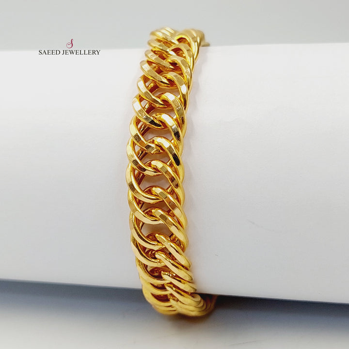 21K اسوارة جنزير-مجوهرات الشيخ سعيد-Saeed Jewelry 