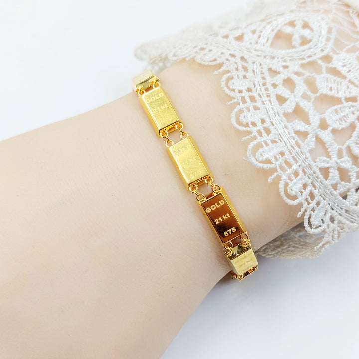 21K اسوارة اونصه اكسترا-مجوهرات الشيخ سعيد-Saeed Jewelry 