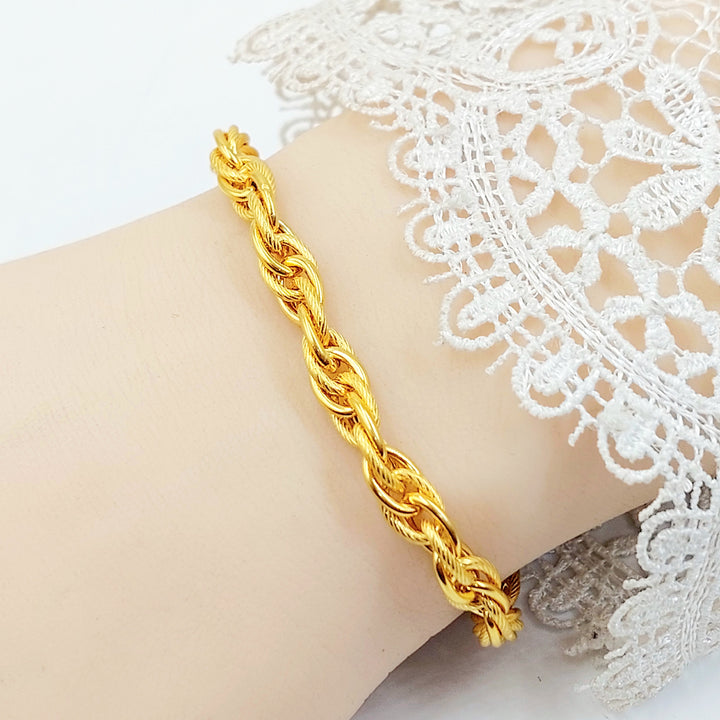 21K اسوارة فيرنا اكسترا-مجوهرات الشيخ سعيد-Saeed Jewelry 