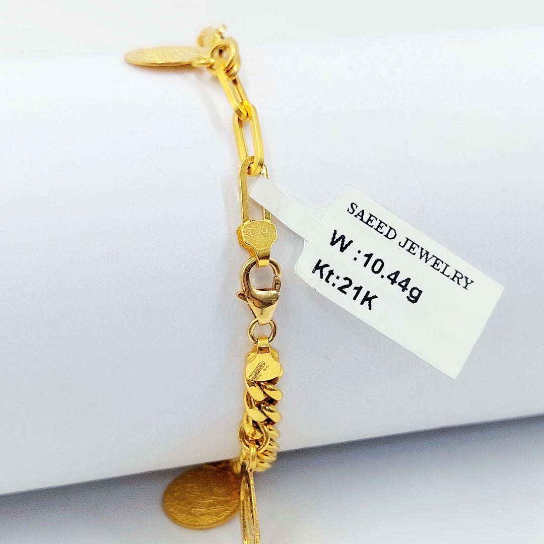21K اسوارة دنانديش اكسترا-مجوهرات الشيخ سعيد-Saeed Jewelry 