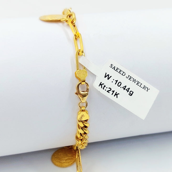 21K اسوارة دنانديش اكسترا-مجوهرات الشيخ سعيد-Saeed Jewelry 