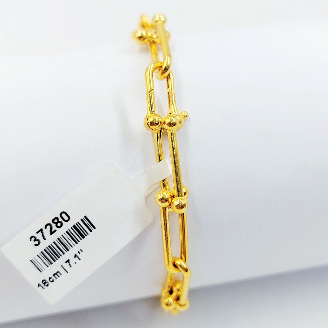 21K اسوارة بيبر كليب اكسترا-مجوهرات الشيخ سعيد-Saeed Jewelry 