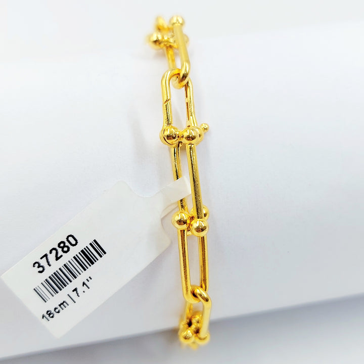 21K اسوارة بيبر كليب اكسترا-مجوهرات الشيخ سعيد-Saeed Jewelry 