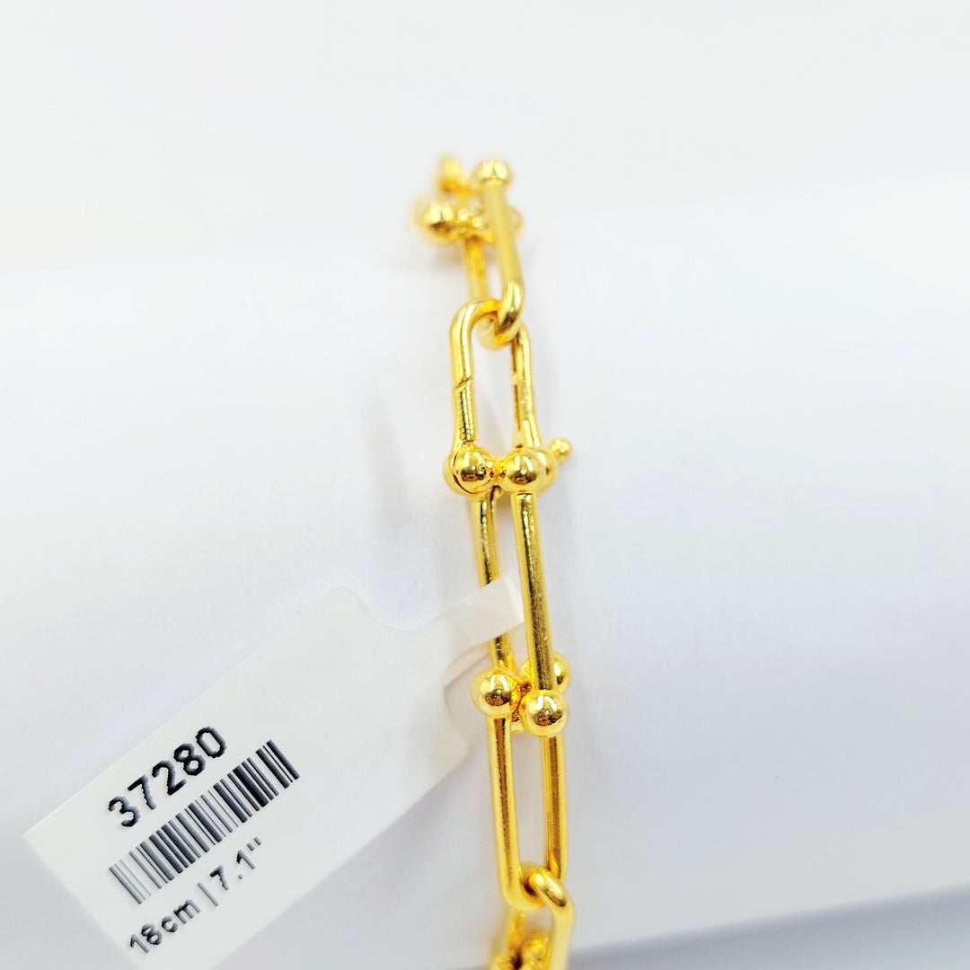 21K اسوارة بيبر كليب اكسترا-مجوهرات الشيخ سعيد-Saeed Jewelry 