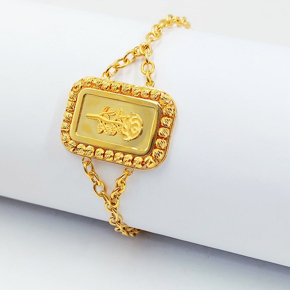 21K اسوارة اونصه اكسترا-مجوهرات الشيخ سعيد-Saeed Jewelry 