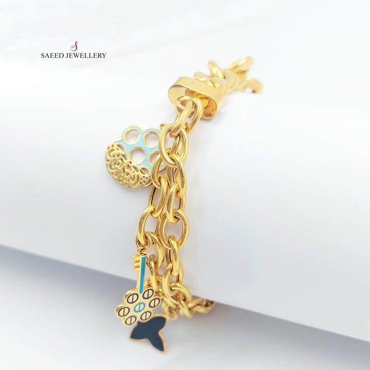 21K اسوارة جنزير دنانديش-مجوهرات الشيخ سعيد-Saeed Jewelry 