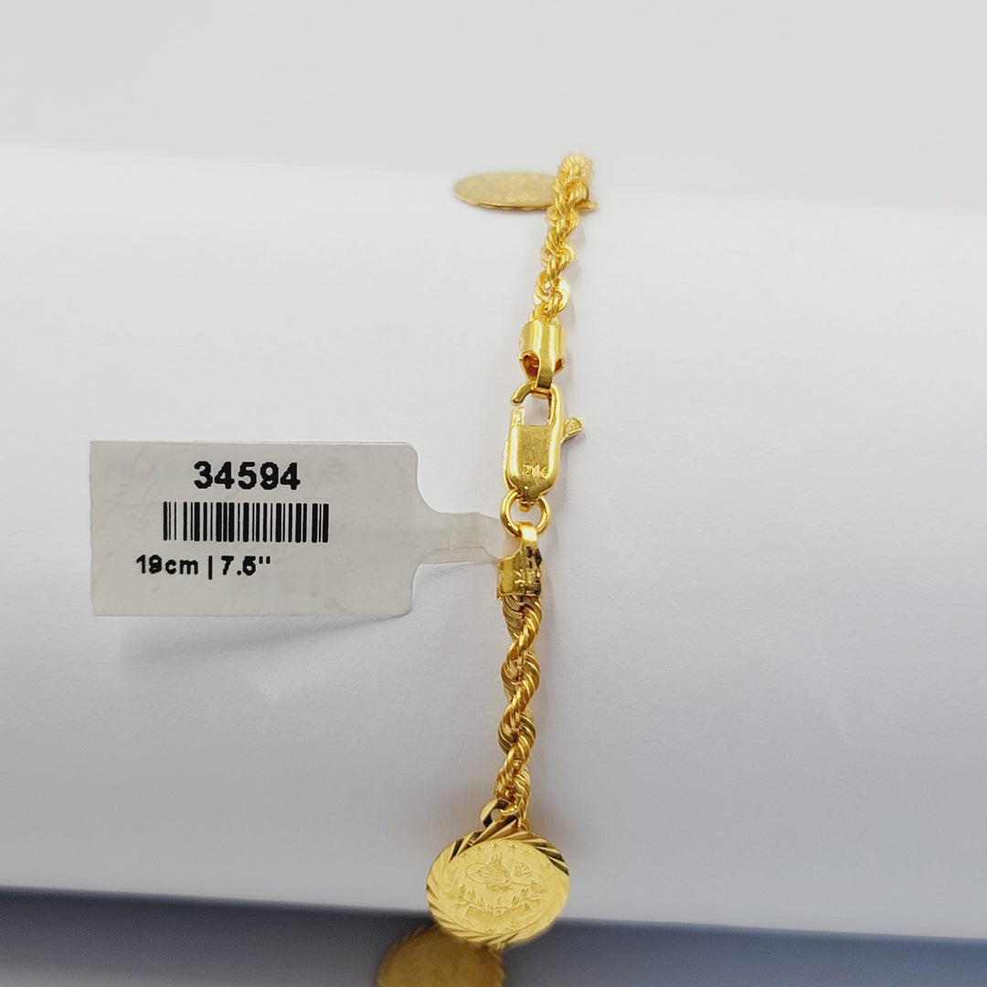 21K اسوارة دنانديش-مجوهرات الشيخ سعيد-Saeed Jewelry 