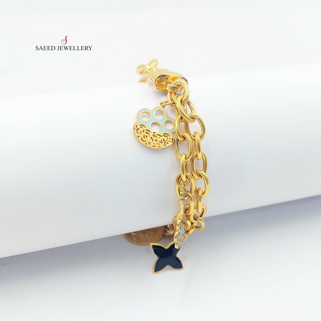 21K اسوارة جنزير دنانديش-مجوهرات الشيخ سعيد-Saeed Jewelry 