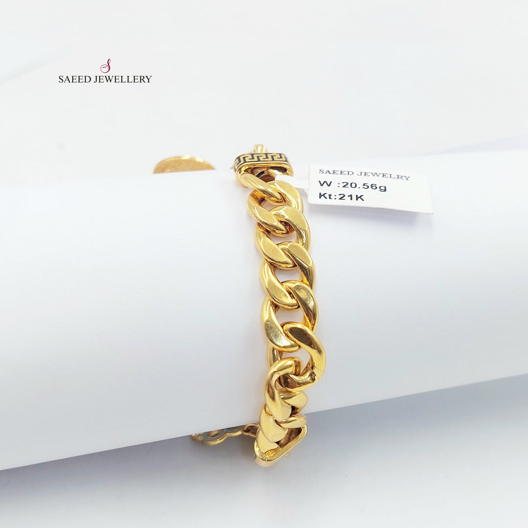 21K اسوارة جنزير دنانديش-مجوهرات الشيخ سعيد-Saeed Jewelry 