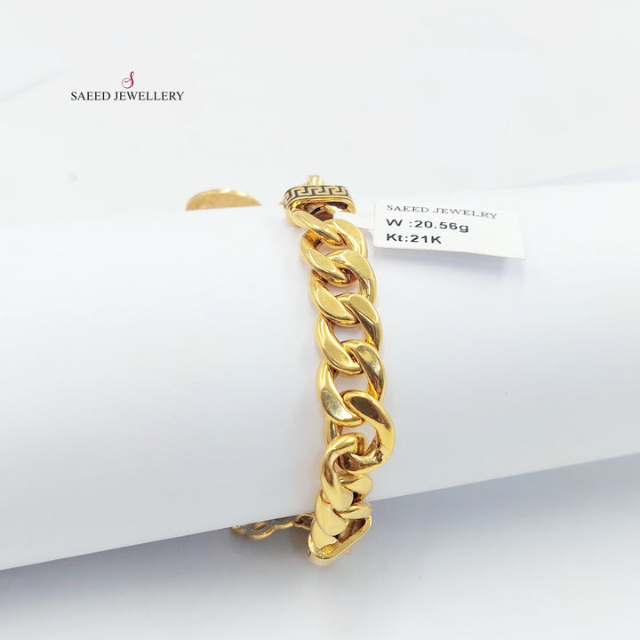 21K اسوارة جنزير دنانديش-مجوهرات الشيخ سعيد-Saeed Jewelry 