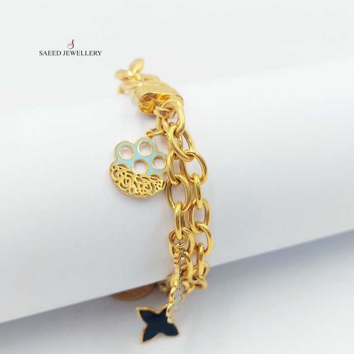 21K اسوارة جنزير دنانديش-مجوهرات الشيخ سعيد-Saeed Jewelry 