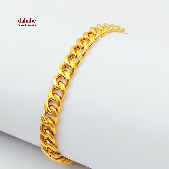 21K اسوارة جنزير اكسترا-مجوهرات الشيخ سعيد-Saeed Jewelry 