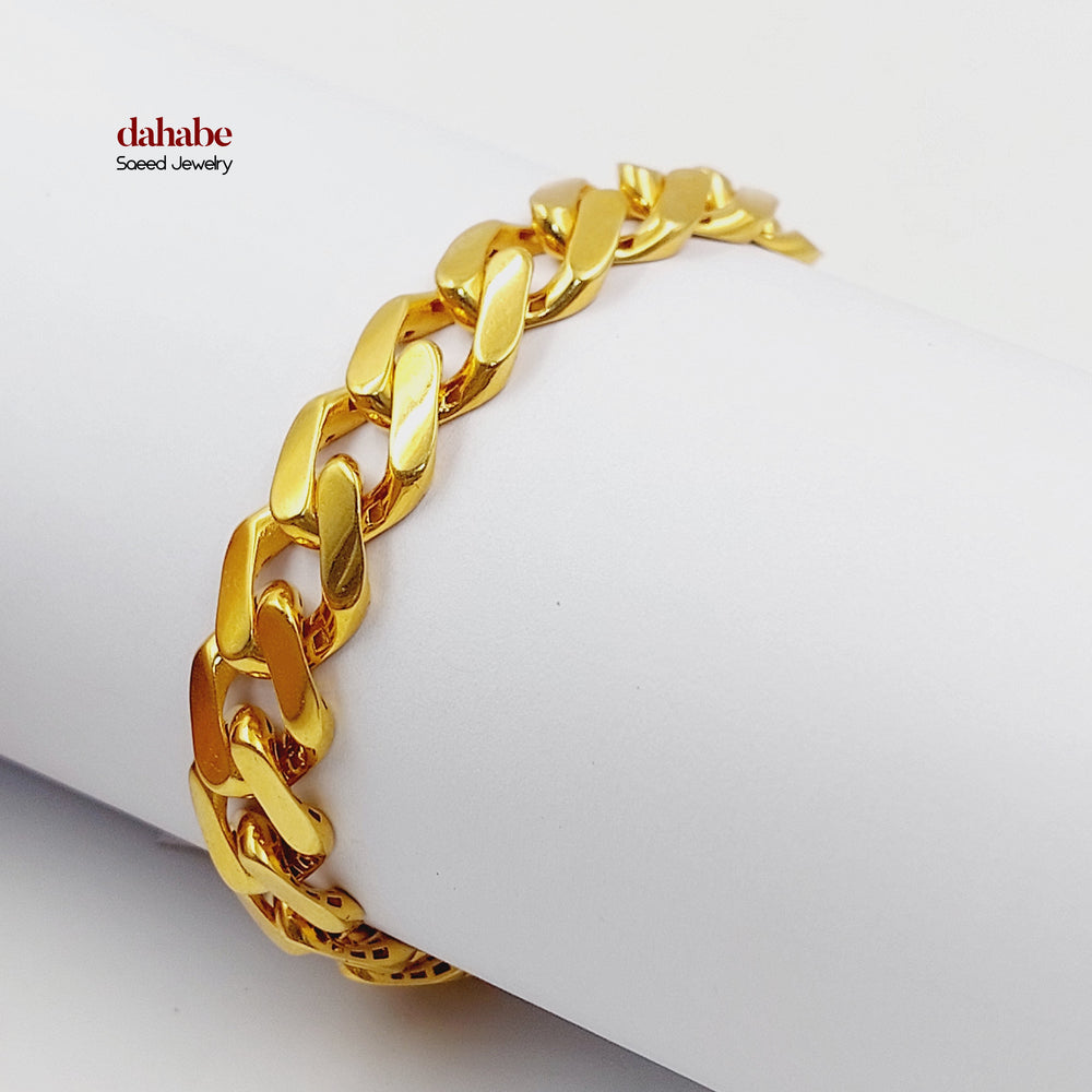 21K اسوارة جنزير اكسترا-مجوهرات الشيخ سعيد-Saeed Jewelry 